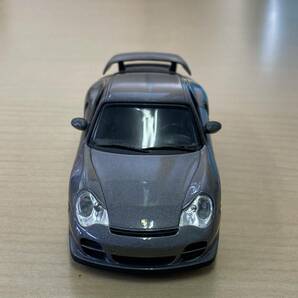 【TC0404（87）】 ミニカー ミニチャンプス ポルシェ911 GT2 2000 1/43スケール ダークシルバーカラー 左右窓欠損 キズ汚れありの画像3