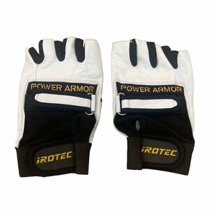 [ outlet ] IROTEC( I ro Tec )lifting glove white [L size ] weight training glove bench Press barbell 