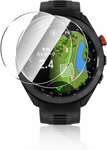 クリア14 Garmin Approach S70対応 ガラスフィルム「2枚」ガーミンApproach S70 47MM対応 保護