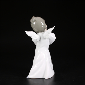 CE834 LLADRO 【リヤドロ】 磁器人形 天使 置物 高27㎝／美品！ｚの画像4