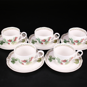 CE660 時代 【Noritake】 ノリタケ 果物 カップ＆ソーサー ５組 10客セット／美品！ｚの画像8