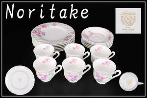 CE562 【Noritake】 ノリタケ カップ＆ソーサー 6組 12点セット／美品！ｚｎ