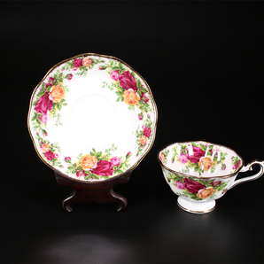 CE954 ROYAL ALBERT 【ロイヤルアルバート】 カップ＆ソーサー 6組 12点セット／美品！ｚの画像3