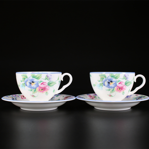 CE967 ROYAL ALBERT 【ロイヤルアルバート】 カップ＆ソーサー プレート 2組 6点セット／美品！ｈの画像8