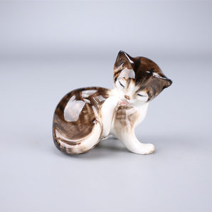 CF054 Royal Doulton 【ロイヤルドルトン】 可愛い 猫 置物 3点／美品！ｒの画像9