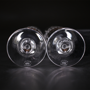 PA458 Royal Doulton 【ロイヤルドルトン】 クリスタルガラス グラス 一対／美品！ｈの画像10