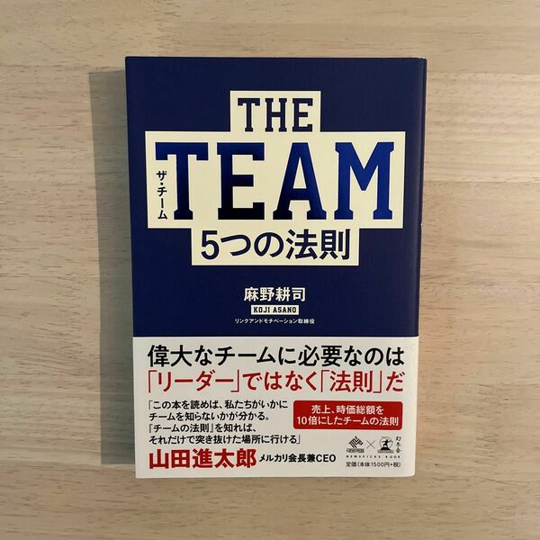 ＴＨＥ　ＴＥＡＭ５つの法則 （ＮＥＷＳＰＩＣＫＳ　ＢＯＯＫ） 麻野耕司／著