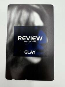 未使用 現状品 テレカ 50度 REVIEW BEST OF GLAY TAKURO ビデオ グレイ タクロー テレホンカード