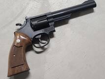 タナカ S&W M19 コンバットマグナム Version.3 6インチ HW ガスガン 木製グリップ付 難アリ品　ペガサスシステム リボルバー_画像4