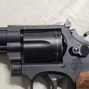 タナカ S&W M19 コンバットマグナム Version.3 6インチ HW ガスガン 木製グリップ付 難アリ品 ペガサスシステム リボルバーの画像2