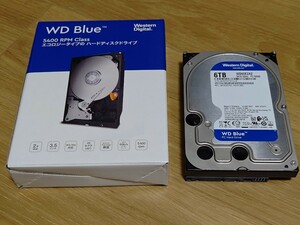 WesternDigital ウエスタンデジタル 3.5インチ SATA HDD ハードディスク WD60EZAZ 6TB ②