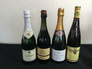 【未開栓】スパークリングワイン ４本セット /イタリア ASSOLO /フランス/ドイツ