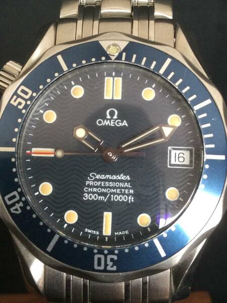 【美品 稼働品】OMEGA オメガ シーマスター SEAMASTER プロフェッショナル 300ｍ 自動巻き / OH済◆ 紺文字盤 腕時計 ボーイズ