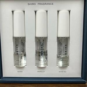 SHIRO シロ フレグランスセット 3本 10ml サボン ホワイトリリー ホワイトティー 香水 管3656の画像2