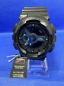 【美品　中古】CASIO G-SHOCK カシオ ジーショック★GA-113B 30周年記念モデル Initial Blue イニシャルブルー 腕時計 ジャンク◆管No3671