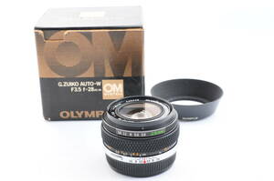 【美品】Olympus オリンパス OM-System G.Zuiko Auto-W 28mm f/3.5 Lens For OM #J355D