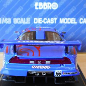 《高橋国光》1/43 RAYBRIG NSX '99 ホンダ NSX JGTC #100 1999【EBBRO(エブロ)】チーム・クニミツ 高橋国光ラストウィン KUNIMITSU の画像4