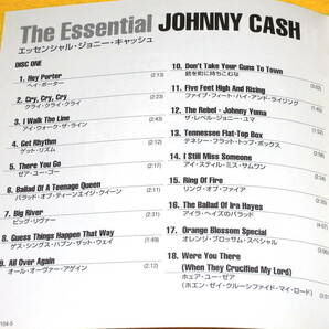 エッセンシャル・ジョニー・キャッシュ 帯付 2枚組 ベスト 2CD THE ESSENTIAL JOHNNY CASH MICP 154~5の画像3