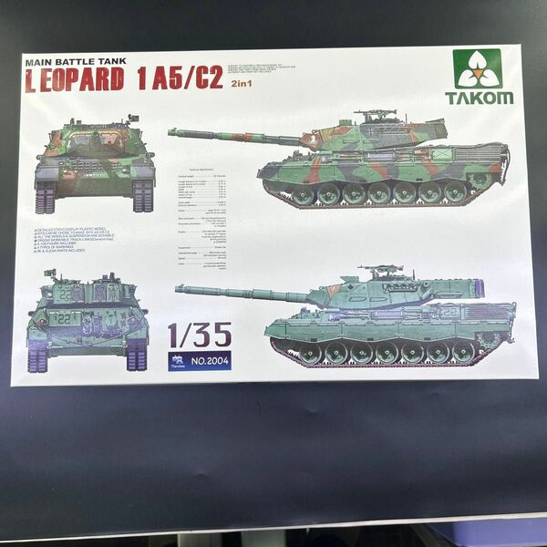 TAKOM 1/35 LEOPARD 1A5/C2 2in1 タコム　レオパルド　プラモデル　未開封品