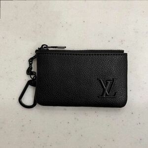 1円～ ！美品 ルイヴィトン コインケースレザー 財布 小銭入れ ミニウォレット ブラック LOUIS VUITTON 