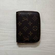 1円～ ！並品 ルイヴィトン コインケースレザー 財布 小銭入れ ミニウォレット ブラック LOUIS VUITTON _画像1