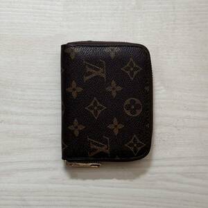 1円～ ！並品 ルイヴィトン コインケースレザー 財布 小銭入れ ミニウォレット ブラック LOUIS VUITTON 