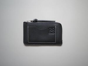 1円スタート! 美品 LOEWE ロエベ カードケース コインケースレザー 財布 コインカードホルダー 小銭入れ ブラック