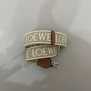 1円スタート！美品の ロエベ LOEWE ショルダーストラップ アナグラム ストラップ ジャガード×カーフ の画像3