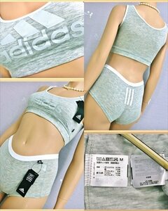 CM1-24G#//新品タグ付き♪adidas公認/グンゼ♪柔らかい着心地♪カジュアルなブラ＆ショーツ※一番安価な送料はゆうパケット210円