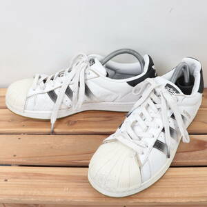 z1720 Adidas super Star US9 27.0cm/ white white black gray adidas SUPERSTAR men's sneakers used 