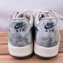 z1950 ナイキ エアフォース1 US8.5 26.5cm/白 ホワイト ネイビー系 NIKE AIRFORCE1 メンズ スニーカー 中古_画像7