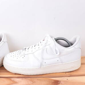 z1978 ナイキ エアフォース1 US9.5 27.5cm/白 ホワイト NIKE AIRFORCE1 メンズ スニーカー 中古の画像5