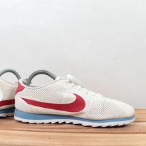 z1363 ナイキ コルテッツ ウルトラ モアレ US9 26.0cm/白 ホワイト 赤 ブルー NIKE CORTEZ ULTRA MOIRE レディース スニーカー 中古_画像5