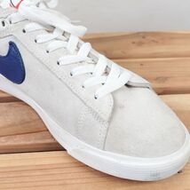 z1364 ナイキ SB ブレーザー ロー US8.5 26.5cm/灰 グレー 紺系 NIKE SB ZOOM BLAZER LOW ポーラー スケート メンズ スニーカー 中古_画像6