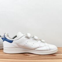 z1386 アディダス スタンスミス コンフォート US10 1/2 28.5cm/白 ホワイト adidas STAN SMITH CF ベルクロ メンズ スニーカー 中古_画像5