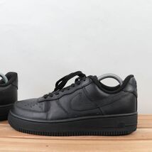 z1490 ナイキ エアフォース1 US7.5 25.5cm/黒 ブラック NIKE AIRFORCE1 AF1 LOW メンズ スニーカー 中古_画像6