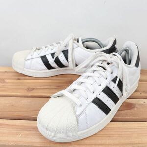 z1753 アディダス スーパースター US9 1/2 27.5cm/白 ホワイト 黒 ブラック adidas SUPERSTAR メンズ スニーカー 中古