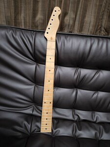 1円 ギター ネック ノーブランド メイプル ストラトキャスター テレキャスター Fender タイプ 未塗装 ワンピース 自作 コンポーネント 改造