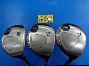 GK豊田▼966 【5500円スタート】プロギア■GN502 HIT 4W&7W&9W■オリジナルカーボン■M-43■3本セット■フェアウェイウッド