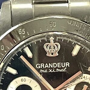 中古メンズ腕時計 GRANDEUR グランドール OSC031 日本製 クロノグラフ クオーツ (多針アナログ）(4.24)の画像4