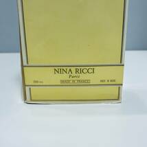 K0730 200mlボトル レア NINA RICCI ニナリッチ レールデュタン オードトワレ ほぼ満量 未使用に近い_画像2