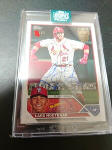 topps archives 2024 ラーズ・ヌートバー バイバック 直書き直筆サイン Lars Nootbaar auto Cardinals カージナルス