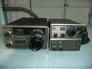 TRIO Trio. transceiver TR-1300 amplifier VL-1300 VFO-40. set. old thing therefore junk treatment no claim please.