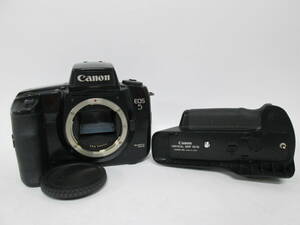 【n Y0908】CANON EOS5 QUARTZ DATE ボディ /VERTICAL GRIP VG10 キャノン フィルムカメラ