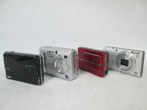 【n Y0989】デジタルカメラ コンデジ ジャンク品 4点まとめ FUJIFILM FINEPIX Z700EXR/A310/EXEMODE DC539/CANON powershot A4000IS PC1730