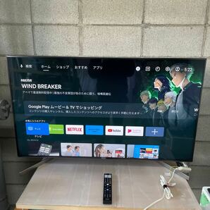 中古 極上品 SONY ソニー BRAVIA Android TV 型番：KJ-49X9500G 2019年式モデル プレミアム4K液晶テレビ AndroidTV の画像1