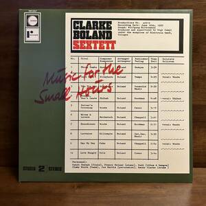 【LP】Clarke Boland Sextet / Music For The Small Hours（リイシュー）※クラーク・ボランド／サヒブ・シハブ／Schema／Reaward