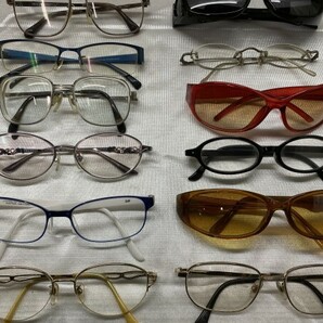 A5-133 ジャンク 眼鏡 メガネ サングラス 老眼 メガネフレーム 度付き など 53個 まとめセット Ray Ban イブサン ショパール PERSON’Sの画像9