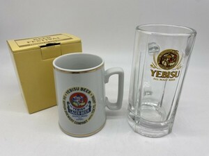 A5-130 ビアジョッキ & ビアグラス 2個セット 恵比寿ビール / ヱビスビール / エビスビール / YEBISU BEER /コップ/タンブラー/ビアマグ