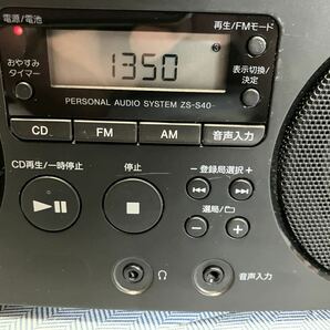 SONY ソニー ZS-S40 パーソナル オーディオ システム CDデッキ CD AM/FM ラジオ ブラックの画像4